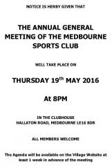 Sports Club AGM