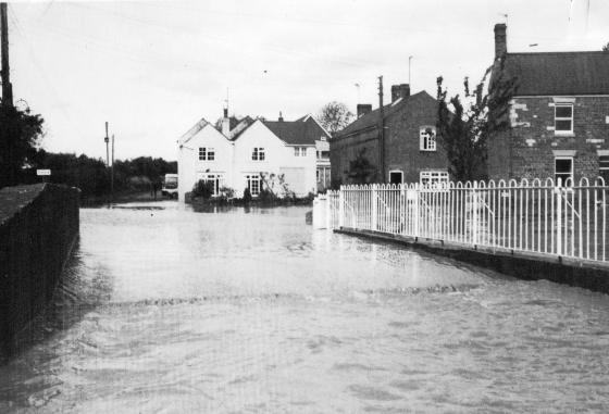 Ashley Road in flood