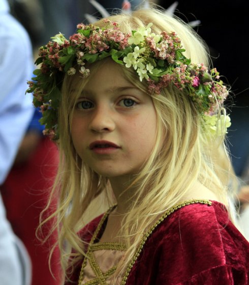 Flowers in her hair