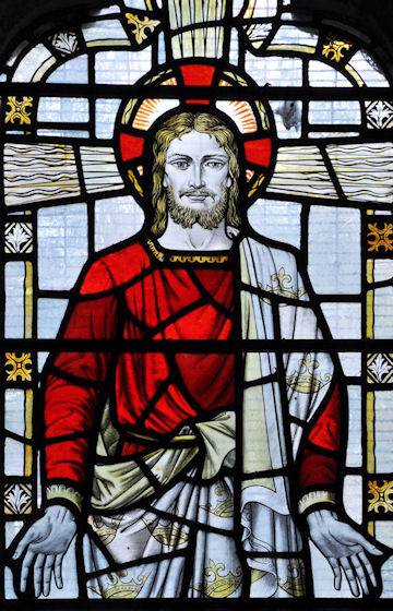 Stained glass panel - Jesus