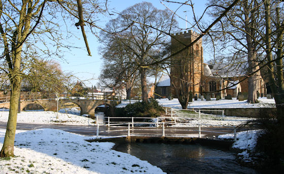 Packhorse Bridge and St. Giles