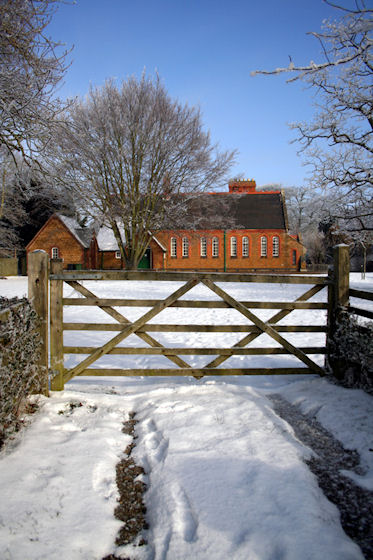 Village Hall in Snow 2