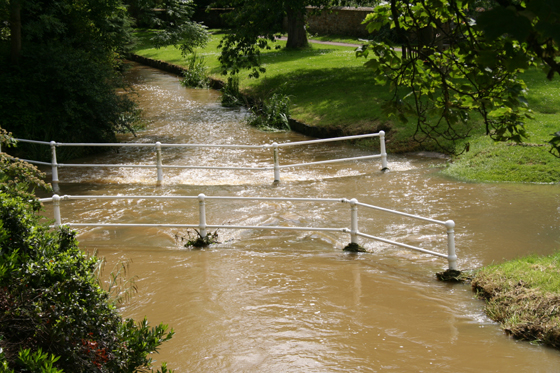 Medbourne Brook in Flood  1