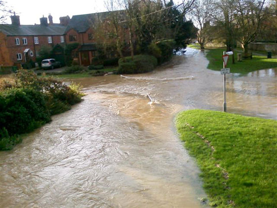 Medbourne Brook in Flood  4