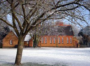 Village Hall in Snow